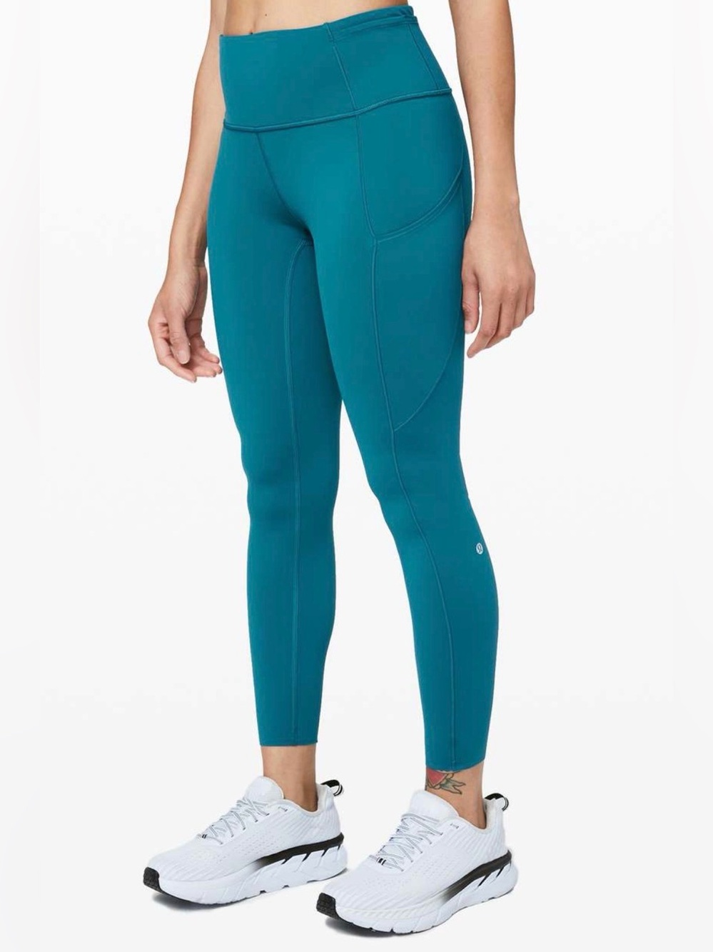 NWT Lululemon Fast And Free HR Tight 25" Womens 8 Teal High Rise Pockets